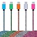 Type-C Cable, 5-Pack Vifigen 6-Feet Long Nylon Braided USB-C Charging Cord for Google Pixel, Pixel XL, Nexus 6p, 5X, HTC, Huawei P9, LG, G5 and More
