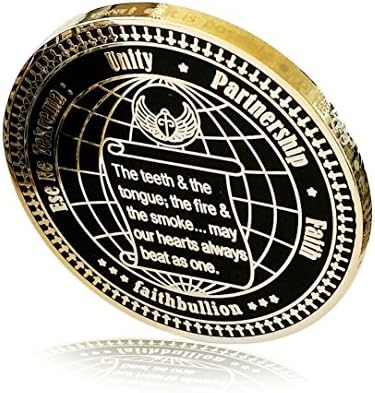 "Our Love &amp; Unity" Motivation &amp; Encouragement Coin / Gift / Keepsake - 18k Gold Plated