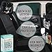 Zohzo Double Baby Car Bundle - Car Seat Protector Cover, Baby Car Mirror, Kick Mat Organizer for Baby Shower, New Infants, and Rear Facing Car Seats