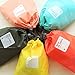 BINGONE Nylon 4-in-1 Drawstring Bags / Ditty Bag / Cord Bag Home Storage Travel Use 4 Different Size,Red1