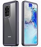 Temdan Designed for Samsung Galaxy S20 Ultra Case, Without Built-in Screen Protector Real Heavy Duty Rugged Shockproof Cases for Samsung Galaxy S20 Ultra 5G 6.9 inch 2020 Release-(Black/Clear)
