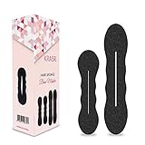 Strong Holder Set of 4 Hair Sponge Upgraded Version 4 Magic Beauty Hair Hairstyle Foam Sponge Donut Maker Ponytail Bun Twister Tie 2 Large and 2 Small By Krasr