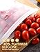Reusable Silicone Food Storage Bag 9-pack, Airtight Food Preservation Bag Keep Food Fresher, Versatile Lunch Bag for Sandwich, Cooking, Sous Vide, Liquid, Snack, Freezer Safe, 3 Large+5 Medium+1 Small