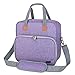 LUXJA Carrying Case Compatible with Cricut Easy Press (9 inches x 9 inches), Tote Bag Compatible with Cricut Easy Press and Supplies (Bag Only, Patent Design), Purple