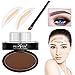 Hanyia Eye Brow Powder Eyebrow Stamp Kit For Perfect Eyebrow Quick Eyebrow Makeup With Eyebrow Brush Stencils Tools