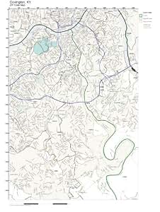 Amazon.com: ZIP Code Wall Map of Covington, KY ZIP Code Map Laminated