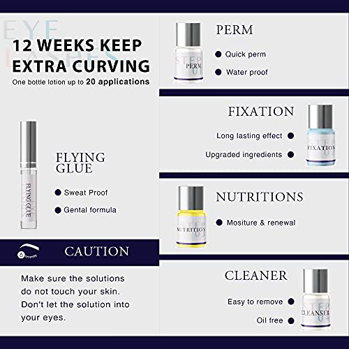 Breavo Lash Lift Kit Upgraded Version, Eyelash Perm Kit, Professional Eyelash Lash Extensions, Lash Curling, Semi-Permanent Curling Perming Wave Suitable For Salon