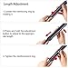 BigAlex Walking Cane,Adjustable Walking Cane,Flexible,Lightweight,Adjustable, Portable Hand Walking Stick - Balancing Mobility Aid - Sleek, Comfortable T Handles for Men for Women(Black)