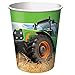 Tractor Time Party Supplies Pack for 16 Guests: Straws, Dessert Plates, Beverage Napkins, Cups, and Table Cover