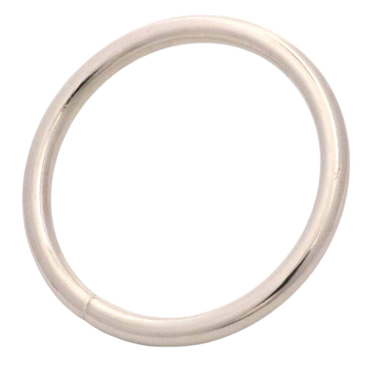 BIKICOCO 1-1/2'' Metal O-Ring Buckle Connector Round Loops Non Welded for Bags Webbing Purse and Belt Straps, Silver, Pack of 20