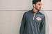 Ultra Game Men's Standard Quarter Zip Pullover Long Sleeve Tee, Heather Charcoal, Large
