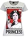 STAR WARS Womens T-Shirt Princess Leia Size X-Large Grey