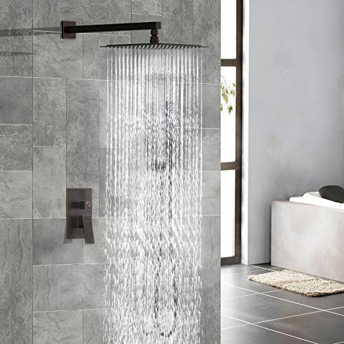 EMBATHER Oil Rubbed Bronze Shower System 12 Inches Shower Faucet Set