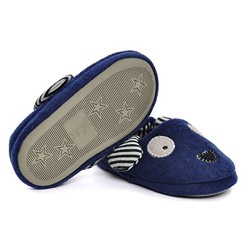 image for Estamico Toddler Boys Doggy Slippers Cartoon Puppy House Shoes US 9-10