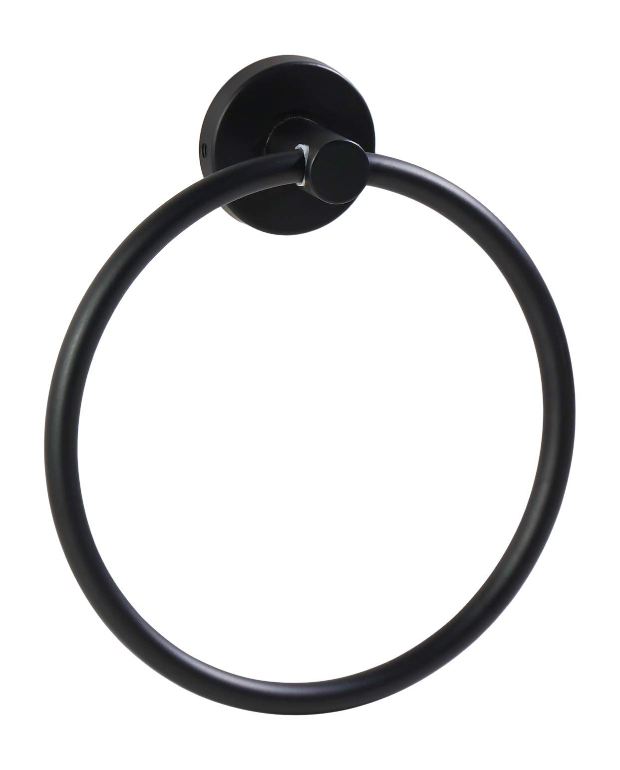 Ambrosya® | Exclusive towel rail made of stainless steel | Bathroom Bathroom Holder Bracket Towel Towel Hook Towel Rack Towel Ring Towel Rack Ring (Stainless Steel (Black))