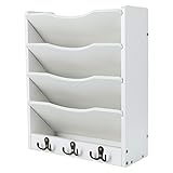 PAG 5-Tier Wall File Holder Hanging Mail Organizer