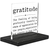Gratitude Gifts for Coworkers Clear Desk Decor Sign, Thank You Gifts for Mentor Appreciation Gifts Motivational Gifts for Colleagues Employee Friends Office Decorative Plaques. YT247