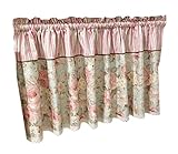 Lovely Cafe Curtain Window Valance/Floral Curtain, Pink(17060 cm)