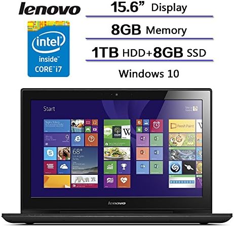 Lenovo Y50 Series Gaming Laptop Intel CoreI7-4720HQ/ 2GB NVIDIA GeForce GTX 960M/ 8GB RAM/ 1TB HDD+8GB SSD/Windows 10 Home 64. Perfect for Fast-paced Gaming