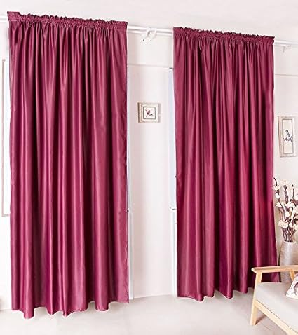 Amazon Com Loyhuang Thermal Insulated Curtain Rod Pocket Room