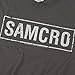 Sons of Anarchy Samcro T Shirt & Stickers (XX-Large) Charcoal