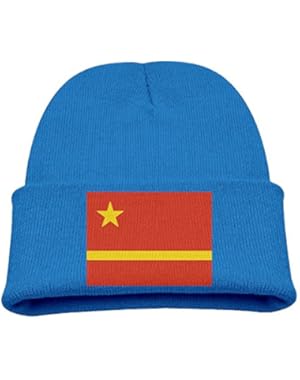 Chinese National Flag Kid's Hats Winter Funny Soft Knit Beanie Cap Children Unisex