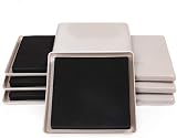 Ezprotekt Reusable Carpet Furniture Sliders 5 Inch Squares 8 Pcs