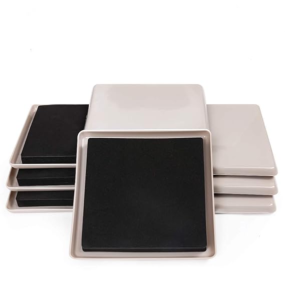 8 Stück Möbelgleiter Movers für Teppich wiederverwendbar Möbel beweglichen Pads Teppich gleitet Bodenschoner Untersetzer, 12,