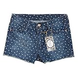 Blostirno Women's Denim Shorts Cuffed Short Jeans Pants