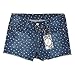 Blostirno Women's Denim Shorts Cuffed Short Jeans Pants