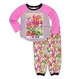 Shopkins Girls Top with Flannel Pants Pajamas (8, SPK Pink)