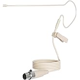 J K Micrófono con gancho para la cabeza Pro Headwear MIC-J S90 compatible con transmisor inalámbrico Shure