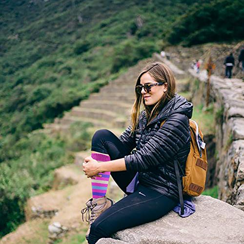 image for HLTPRO Compression Socks for Women & Men - Knee High Socks for Running