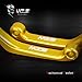 MZS Pivot Levers Brake Clutch Foldable CNC for Suzuki RM 125 250 RM125 RM250 1996-2003 (Gold)