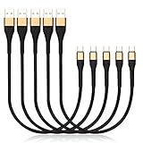 Short USB Type C Cable,ICSEIO 5Pack 1Foot USB A 2.0 to USB-C Fast Charger Cord 1Ft USB C Cable Compatible Samsung Galaxy S10 S9 S8 plus Note 9 8,Moto Z,LG V30 V20 G5,Nintendo Switch,USB C devices