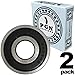 PGN (2 Pack) 6303-2RS Bearing - Lubricated Chrome Steel Sealed Ball Bearing - 17x47x14mm Bearings with Rubber Seal & High RPM Support