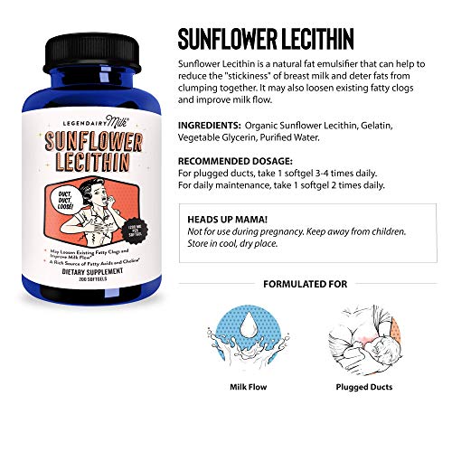 Legendairy Milk® Sunflower Lecithin, 1200mg Of Organic Sunflower