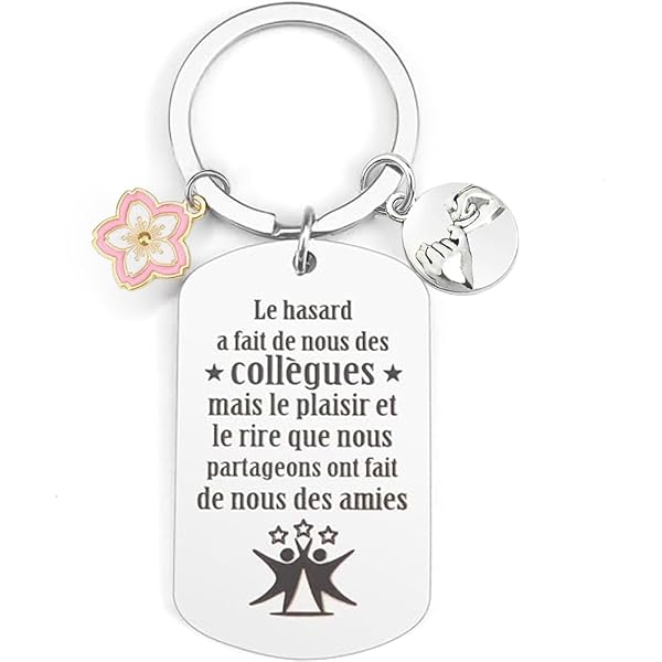Porte-clés Encouragement En Acier Inoxydable - Message Motivant, Cadeau Pour Ami, Famille, Anniversaire, Saint-Valentin