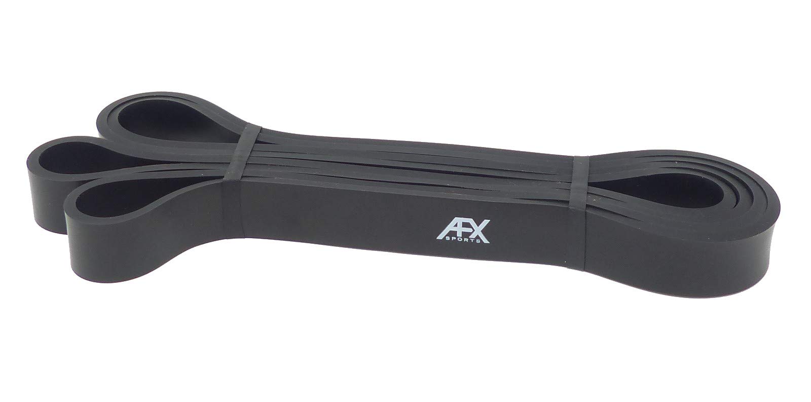 AFX Sports Resistance Bands - Pull Up Bands - Exercise Bands for CrossFit - Powerlifting - Assisted Pull Ups - Mobility Bands (One Band) for Men and Women - Choice of 6 (Black)