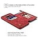 Samsung Galaxy S8 Plus Card Holder Case, Galaxy S8 Plus Wallet Case Spaysi(TM) Slim, Galaxy S8 Plus Folio Leather case 2017, Gift Box, for Galaxy 8 Plus (Red)