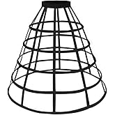ARTYME KHZQQSY 5 Hoops Pannier Petticoat Women Victorian Bustle Cages Hoop Skirt Cosplay Lolita Underskirt Crinoline for Women (Black)