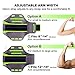 Triomph Armband for iPhone 8, 7, 6, 6S, Se, 5, 5C etc. with Screen Protector and Key Cards Money Holder for Running, Workouts, Jogging etc. - Green