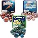 Mega Marbles 3 Pack - Jellyfish, Sea Turtle, & Seahorse Game Nets - Includes 1 Shooter Marble & 24 Player Marbles Per Net