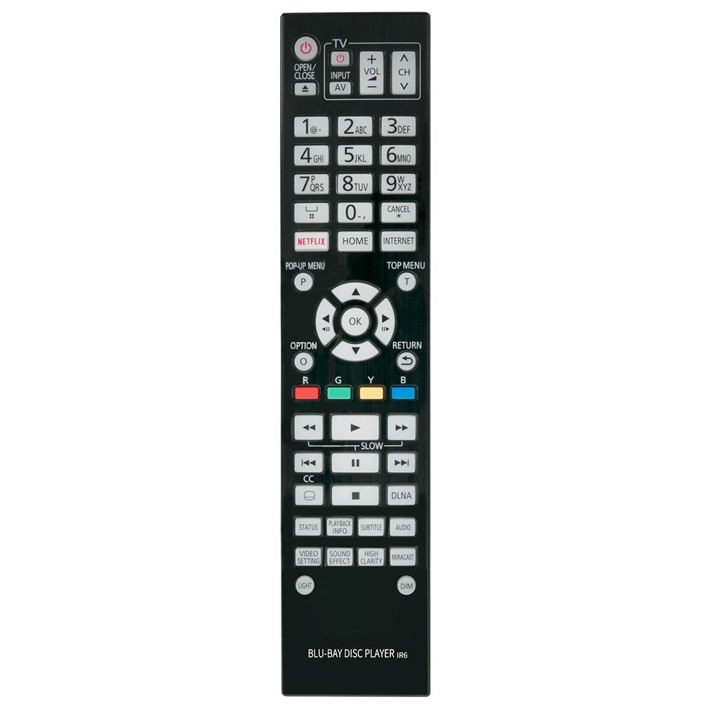 VINABTY N2QAYA000131 Remote Control Suitable for PANASONIC UHD Ultrahd 4K Blu-ray Player DMP-UB900 DMP-UB900GN DMP-BDT700