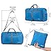 Gonex 80L Packable Travel Duffle Bag Foldable Duffel Bags for Luggage Gym Sports Camping Travelling Cycling Storage Shopping Water & Tear Resistant Blue