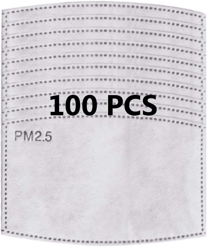 Mocure Activated Carbon Filter PM 2.5 Replaceable Face Mask Filter Reusable Protective Mask Filter with Mouth Mask