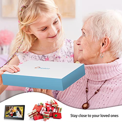 Dhwazz 10 Inch USB Digital Picture Frame, NonWiFi SD Card Smart Photo