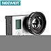 Neewer® 12.5X Magnification Macro Close up Lens with Adapter Ring for Gopro Hero 3 3+ 4, Fit Gopro Hero Body Without Any Diving House