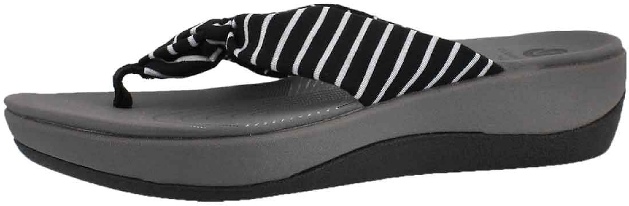 clarks wedge thong sandals