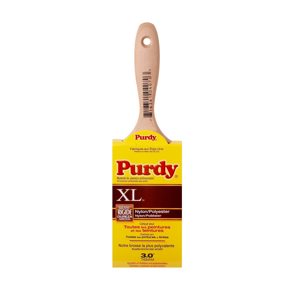Purdy 144380330 XL Series Sprig Flat Trim Paint Brush, 3 inch